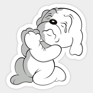 Praying Pudgy Sticker